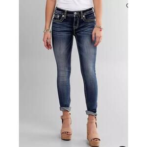 Miss Me Women's Hailey Skinny Jeans Sequins Fallen Wings 31x29